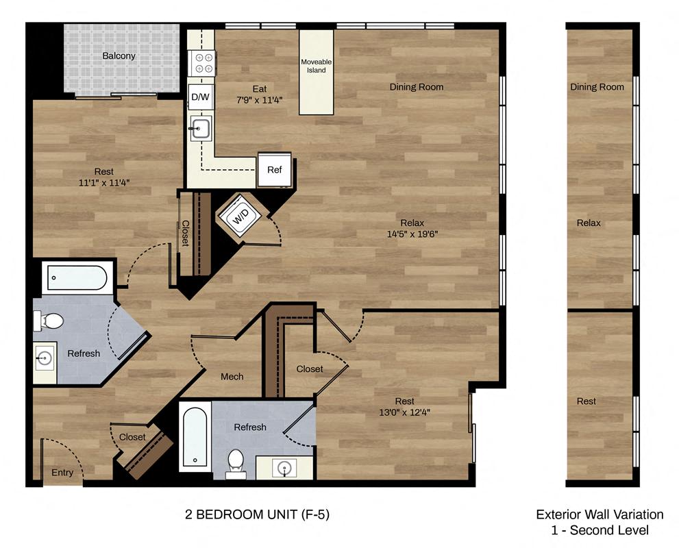 Two Bedroom Two Bath